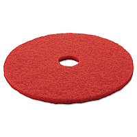 Low-Speed Buffer Floor Pads 5100, 20" Diameter, Red, 5/Carton (08395)