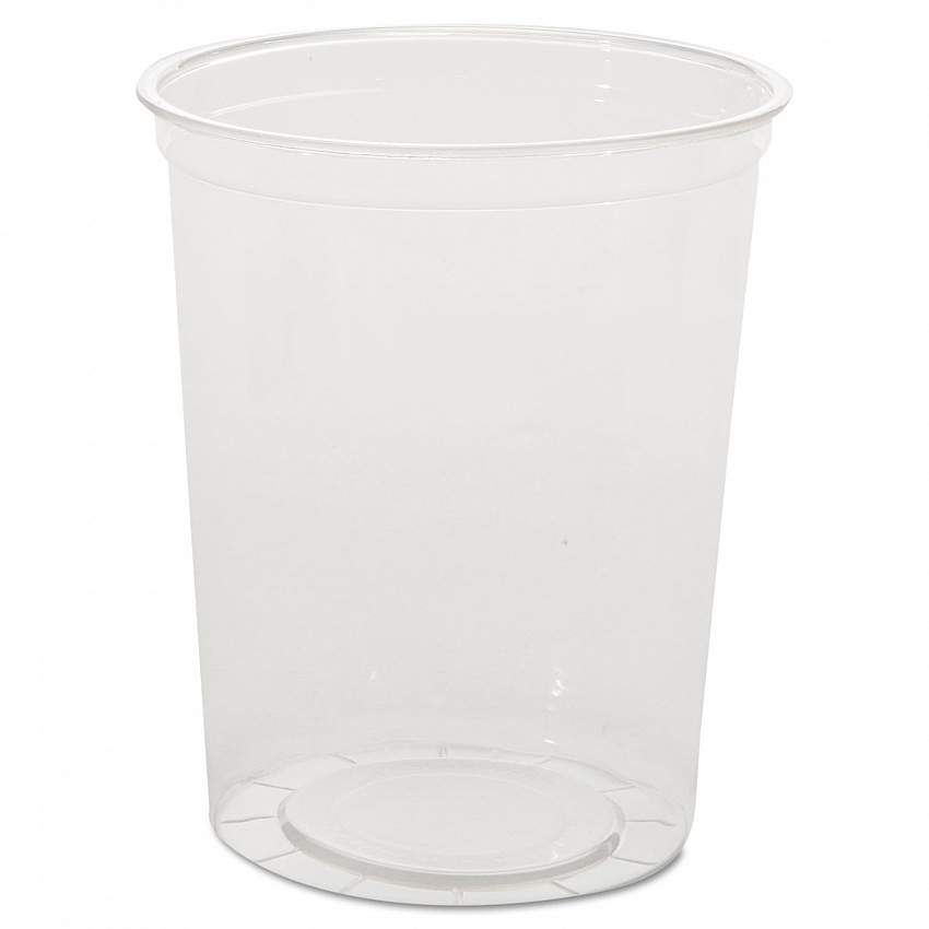 Deli Containers, 32 oz, Clear, Plastic, 50/Pack, 10 Packs/Carton (APCTR32)