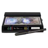 Dri-Mark Tri Test Counterfeit Bill Detector with Pen, U.S.; Canadian; Mexican; EU; UK; Chinese Currencies, 7 x 4 x 2.5, Black (351TRI)