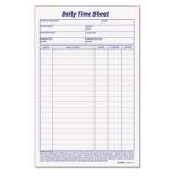 TOPS Daily Time and Job Sheets, 8.5 x 5.5, 1/Page, 200 Forms/Pad, 2 Pads/Pack (30041)