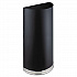 Half-Round Receptacle, 15 gal, Steel, Black (9940BL)