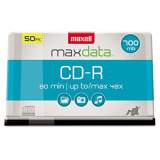 Maxell CD-R Discs, 700 MB/80 min, 48x, Spindle, Silver, 50/Pack (648250)