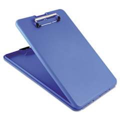 Saunders SlimMate Storage Clipboard, 1/2" Clip Capacity, Holds 8 1/2 x 11 Sheets, Blue (00559)