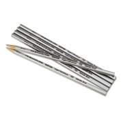 Prismacolor Verithin Smear-Proof Colored Pencils, 2 mm, Metallic Silver Lead, Metallic Silver Barrel, Dozen (02460)