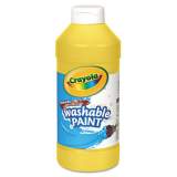 Crayola Washable Paint, Yellow, 16 oz Bottle (542016034)