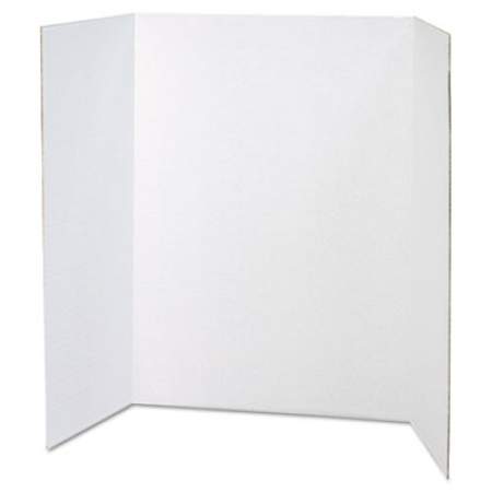 Pacon Spotlight Corrugated Presentation Board, 48 x 36, White/Kraft, 24/Carton (3763)