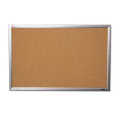 AbilityOne 7195014840010 SKILCRAFT Quartet Cork Board, 36 x 48, Anodized Aluminum Frame