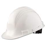 North Safety A-Safe Peak Hard Hat, 4-Point Ratchet Suspension, White (A79R010000)