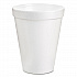 Foam Drink Cups, 8 oz, White, 25/Pack (8J8BG)