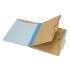 AbilityOne 7530016006984 SKILCRAFT Pocket-Style Classification Folder, 2 Dividers, Letter Size, Light Blue, 10/Box