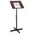 Safco Adjustable Speaker Stand, 21 x 21 x 29.5 to 46, Mahogany/Black (8921MH)