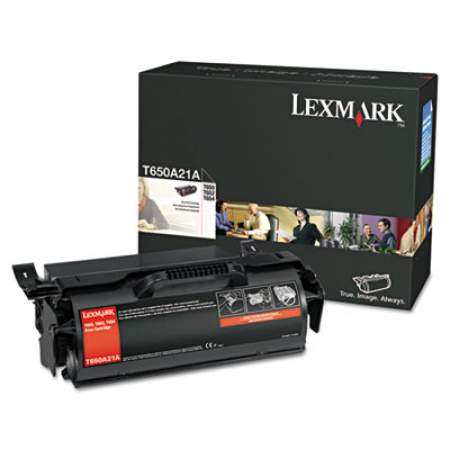 Lexmark T650A21A Toner, 7,000 Page-Yield, Black