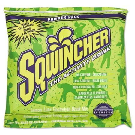 Sqwincher Powder Pack Concentrated Activity Drink, Lemon-Lime, 23.83 Oz Packet, 32/carton (016043LL)
