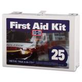 Pac-Kit #25 Steel First Aid Kit for Up to 25 People, 159 Pieces, Steel (6086)