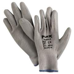 MCR Safety FlexTuff Latex Dipped Gloves, Gray, Medium, 12 Pairs (9688M)