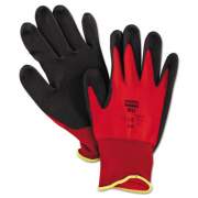North Safety NorthFlex Red Foamed PVC Palm Coated Gloves, Medium, Dozen (NF118M)