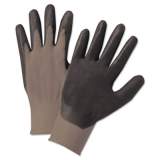 Anchor Brand Nitrile-Coated Gloves, Gray/Black, Nylon Knit, Medium, 12 Pairs (6020M)