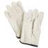 MCR Safety Unlined Pigskin Driver Gloves, Cream, Medium, 12 Pairs (3400M)