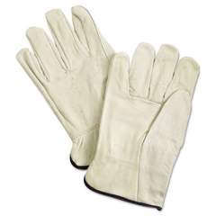 MCR Safety Unlined Pigskin Driver Gloves, Cream, X-Large, 12 Pair (3400XL)