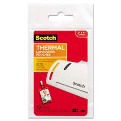 Scotch Laminating Pouches, 5 mil, 2.25" x 4.25", Gloss Clear, 10/Pack (TP585210)