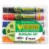 Pilot BeGreen V Board Master Dry Erase Marker, Medium Chisel Tip, Assorted Colors, 5/Pack (43917)