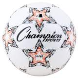 Champion Sports VIPER Soccer Ball, No. 4 Size, 8" to 8.25" Diameter, White (VIPER4)