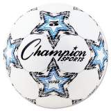 Champion Sports VIPER Soccer Ball, No. 5. Size, 8.5" to 9" Diameter, White (VIPER5)