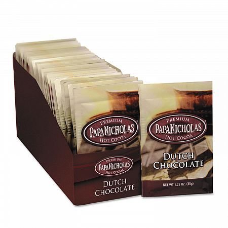 Premium Hot Cocoa, Dutch Chocolate, 24/Carton (79224)