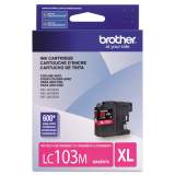 Brother LC103M Innobella High-Yield Ink, 600 Page-Yield, Magenta