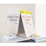 Post-it Easel Pads Super Sticky Self-Stick Pad Plus Tabletop Easel Pad with Dry Erase Board, Unruled, 20 White 20 x 23 Sheets (563DE)
