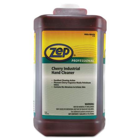 Zep Professional Cherry Industrial Hand Cleaner, Cherry, 1 gal Bottle, 4/Carton (1045073)