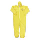 DuPont Tychem Qc Hooded Coveralls, Zip Close, Elastic Wrists/ankles, Yellow, 2xl, 12/ct (QC127S-2XL)