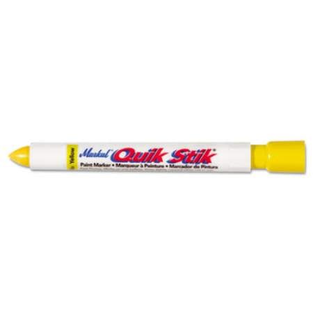 Markal Quik Stik Paint Marker, 0.69" x 6", Yellow (61053)