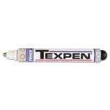 DYKEM TEXPEN Industrial Paint Marker Pens, Medium Bullet Tip, White (16083)