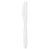 Dart Guildware Extra Heavyweight Plastic Knives, White, 100/Box (GBX6KW0007BX)
