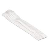 Boardwalk Mediumweight Wrapped Polypropylene Cutlery, Fork, White, 1000/Carton (FORKIW)
