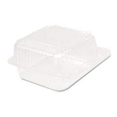 Dart StayLock Clear Hinged Lid Containers, 5.6 x 5.3 x 2.8, Clear, 125/Bag, 4 Bags/Carton (C20UT1)