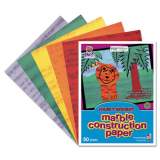 Art Street Marble Construction Paper, 76 lb, 9 x 12, Assorted Colors, 50/Pack (148200)