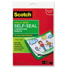 Scotch Self-Sealing Laminating Sheets, 6 mil, 9.06" x 11.63", Gloss Clear, 10/Pack (LS854SS10)
