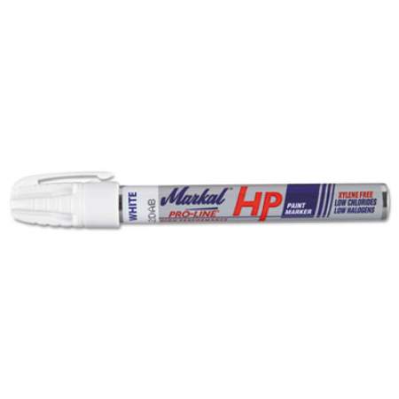 Markal Pro-Line HP Paint Marker, Medium Bullet Tip, White (96960)