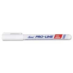 Markal Pro-Line Fine Point Paint Marker, Fine Bullet Tip, White (96871)
