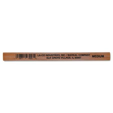 Markal Carpenter's Pencil, Black Lead, Natural Woodgrain Barrel (96928)