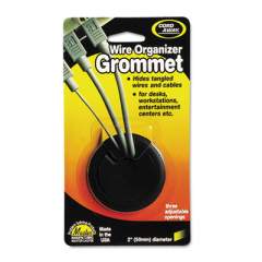 Cord Away Grommet, Adjustable, 2" Diameter, Black (00201)