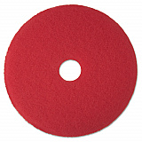 Low-Speed Buffer Floor Pads 5100, 14" Diameter, Red, 5/Carton (08389)