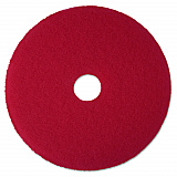 Low-Speed Buffer Floor Pads 5100, 12" Diameter, Red, 5/Carton (08387)
