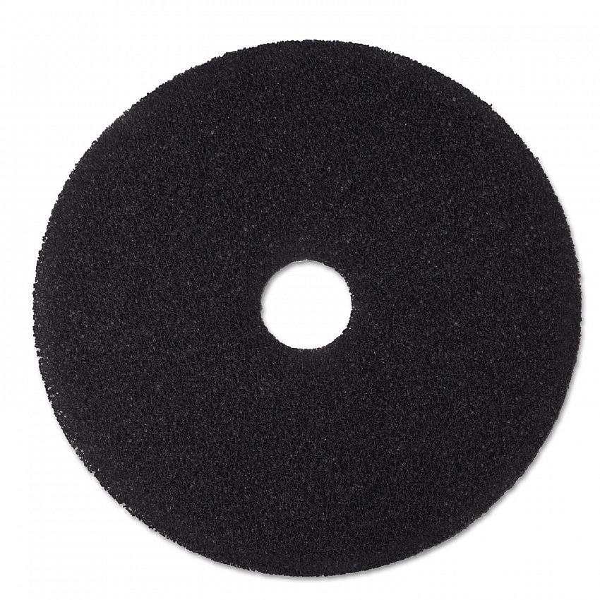 Low-Speed Stripper Floor Pad 7200, 20" Diameter, Black, 5/Carton (08382)