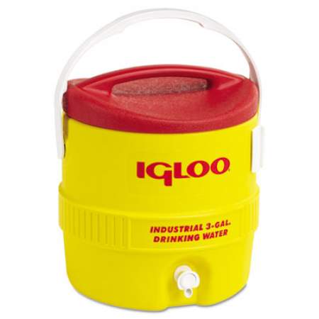 Igloo 400 Series Water Cooler, 3 gal, 13.75 x 14.13 h, Yellow Red (431)