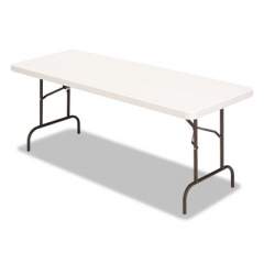 Alera Banquet Folding Table, Rectangular, Radius Edge, 60 x 30 x 29, Platinum/Charcoal (65602)