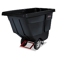 1 cu yd BRUTE Rotomolded Tilt Truck, 850 lb Capacity, Black (1314BLA)