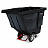1 cu yd BRUTE Rotomolded Tilt Truck, 850 lb Capacity, Black (1314BLA)